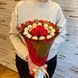 Подарочный набор из сладостей Ferrero Rocher 18 шт и мыльные вечные розы 3 шт, красно-золотой bgs032 czerwony i złoty фото 2