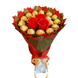 Подарочный набор из сладостей Ferrero Rocher 18 шт и мыльные вечные розы 3 шт, красно-золотой bgs032 czerwony i złoty фото 1
