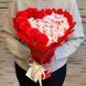 Подарочный набор сердце из сладостей Raffaello 14 шт и мыльные вечные розы 7 шт, красный bgs018 czerwony фото 2