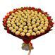Prezent na 70 Urodziny lub Rocznicę Ślubu, Imeniny, Ślub, Wesele. Słodki Mega Bukiet ze słodyczy Ferrero Rocher (70 sztuk cukierk&oacute;w) bgs047 czerwony F33 70  zdjęcie 3