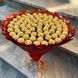 Prezent na 75 urodziny lub Rocznicę Ślubu, Imeniny, Ślub, Wesele. Słodki Mega Bukiet ze słodyczy Ferrero Rocher (75 sztuk cukierk&oacute;w) bgs041 czerwony F33 75  zdjęcie 6