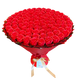 BUKIET 101 CZERWONYCH R&Oacute;Ż MYDLANYCH DLA DZIEWCZYNY KOBIETY DUŻY MEGA PREZENT NA URODZINY ROCZNICĘ ŚLUBU PREMIUM Z DOSTAWĄ FLOWER BOX mydlany kwiaty mydlane r&oacute;że bg010 czerwony i złoty zdjęcie 4