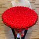 BUKIET 101 CZERWONYCH R&Oacute;Ż MYDLANYCH DLA DZIEWCZYNY KOBIETY DUŻY MEGA PREZENT NA URODZINY ROCZNICĘ ŚLUBU PREMIUM Z DOSTAWĄ FLOWER BOX mydlany kwiaty mydlane r&oacute;że bg010 czerwony i złoty zdjęcie 2