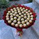 Prezent na 50 urodziny lub Rocznicę Ślubu, Imeniny, Ślub, Wesele. Słodki bukiet ze słodyczy Ferrero Rocher (50 sztuk cukierk&oacute;w) bgs043 czerwony F29 50 zdjęcie 7