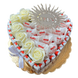 Подарочный набор из сладостей Raffaello 14 шт и Kinder 35 шт и мыльные вечные розы 7 шт, кремовый ss017 kremowe r&oacute;że фото 10