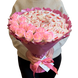 Słodki jadalny bukiet r&oacute;żowy z cukierkami Raffaello i 11 mydlanych r&oacute;ż (średnica 30 cm) bgs012 ciemny r&oacute;ż 65 zdjęcie 9
