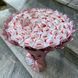 Słodki jadalny bukiet kolory r&oacute;żowy puder z cukierkami Raffaello. Prezent Komunia (średnica 30 cm) bgs004 zdjęcie 4