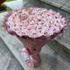 Słodki jadalny bukiet kolory r&oacute;żowy puder z cukierkami Raffaello. Prezent Komunia (średnica 30 cm) bgs004 zdjęcie 8