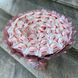 Słodki jadalny bukiet kolory r&oacute;żowy puder z cukierkami Raffaello. Prezent Komunia (średnica 30 cm) bgs004 zdjęcie 6