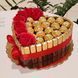 Zestaw prezentowy ze słodyczy Ferrero Rocher 18 szt i Merci 35 szt i mydlane wieczne r&oacute;że 7 szt ss004 zdjęcie 6