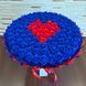 BUKIET 101 GRANATOWYCH R&Oacute;Ż MYDLANYCH Z CZERWONYM SERCEM DLA DZIEWCZYNY KOBIETY DUŻY MEGA PREZENT NA URODZINY ROCZNICĘ ŚLUBU PREMIUM Z DOSTAWĄ FLOWER BOX mydlany kwiaty mydlane r&oacute;że bg010 granatowy i czerwone serce zdjęcie 5